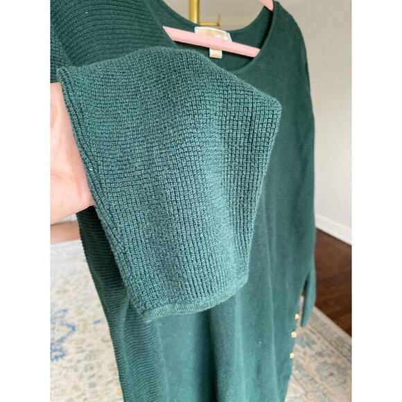 Michael Kors Knit Tunic Sweater Coastal Grandmother Quiet Luxury Cottagecore - Picture 9 of 11